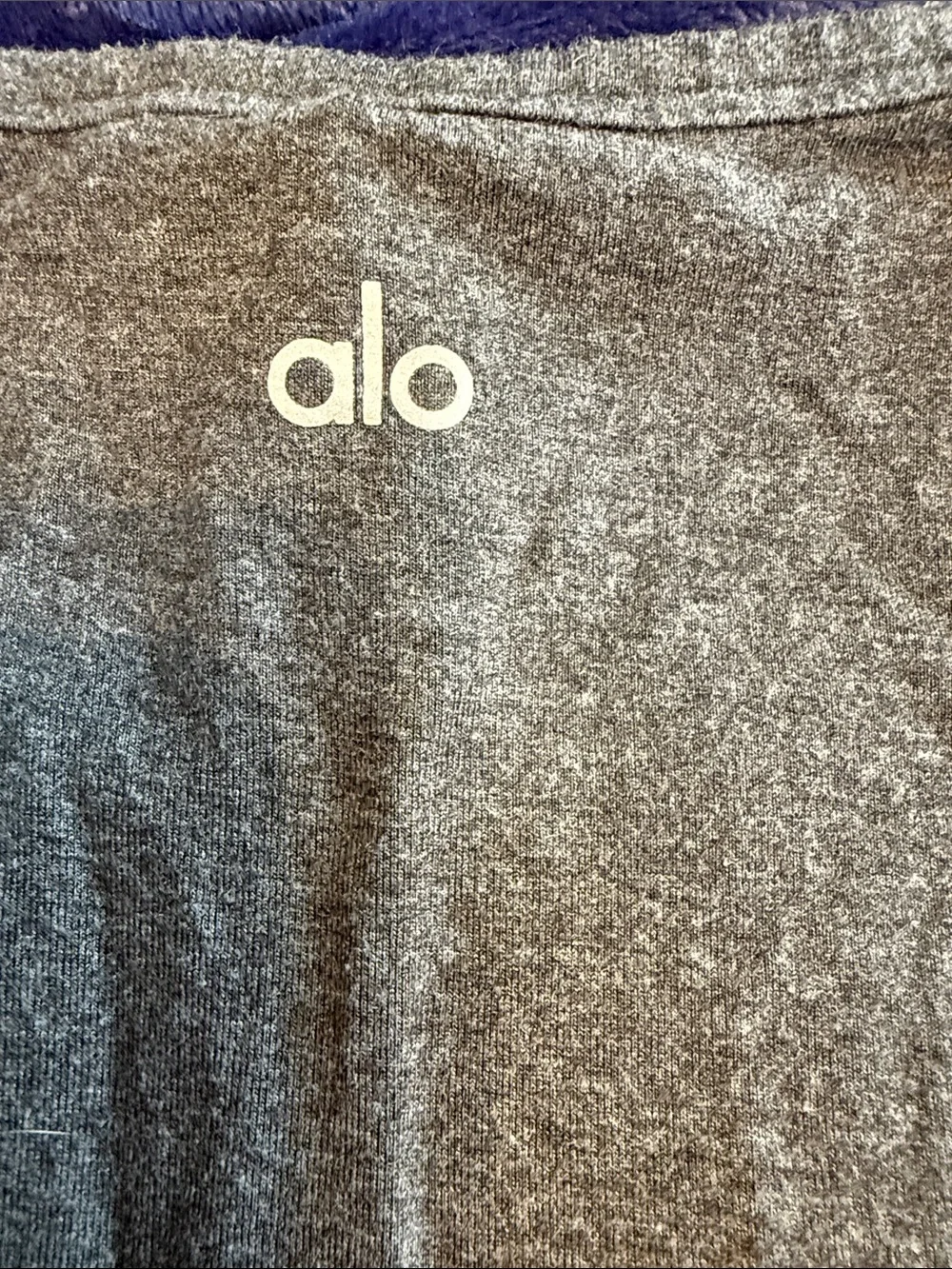 ALO Yoga Gray Twist-Hem Sleeveless Tank